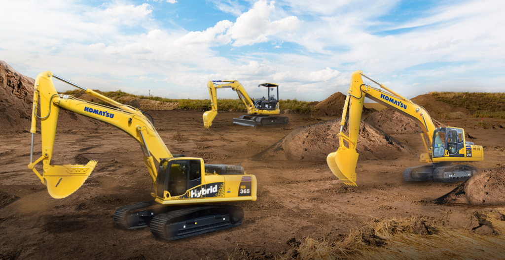 Komatsu Excavators for Construction